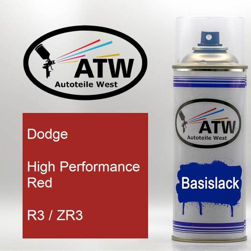 Dodge, High Performance Red, R3 / ZR3: 400ml Sprühdose, von ATW Autoteile West.